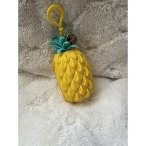 Bewaltz Pineapple Coin Pouch Purse Wallet Keychain Key Holder Ring Silicone Bag